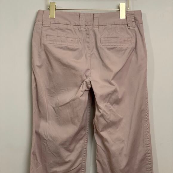 Vintage J. Crew 6R cream chino pants trouser Corpcore business mid rise wide leg - Picture 6 of 7